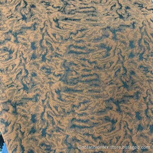 Tiger Skin Design Jacquard Fabic